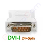 Купити перехідник DVI-І 24+5pin (штекер) на VGA (гніздо) в магазині ElectroCom Дніпро 0688375050