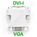 Купити перехідник DVI-І 24+5pin (штекер) на VGA (гніздо) в магазині ElectroCom Дніпро 0688375050