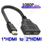 Купити розгалужувач HDMI (штекер) на 2*HDMI (2*гнізда) в магазині ElectroCom Дніпро 0688375050