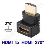 Купити перехідник кутовий 270° HDMI (штекер) - HDMI (гніздо) в магазині ElectroCom Дніпро 0688375050