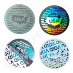 Купити наліпку круглу Made in USA, голографічний захист, пломба в магазині ElectroCom. Дніпро. 0688375050