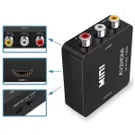 Купити Відеоконвертер AV RCA (гніздо) в HDMI (гніздо), звук, box в магазині ElectroCom Дніпро 0688375050