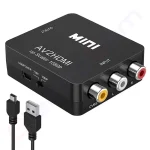 Купити Відеоконвертер AV RCA (гніздо) в HDMI (гніздо), звук, box в магазині ElectroCom Дніпро 0688375050