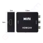 Купити Відеоконвертер AV RCA (гніздо) в HDMI (гніздо), звук, box в магазині ElectroCom Дніпро 0688375050