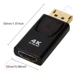Купити Відеоконвертер DisplayPort (штекер) в HDMI (гніздо), mini в магазині ElectroCom Дніпро 0688375050