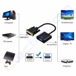 Купити Відеоконвертер DVI-D (штекер) в VGA (гніздо), кабель 10 см в магазині ElectroCom Дніпро 0688375050