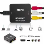 Купити Відеоконвертер HDMI (гніздо) в AV RCA (гніздо), звук, box в магазині ElectroCom Дніпро 0688375050