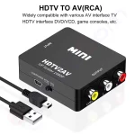 Купити Відеоконвертер HDMI (гніздо) в AV RCA (гніздо), звук, box в магазині ElectroCom Дніпро 0688375050