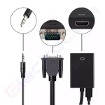 Купити Відеоконвертер VGA (штекер) в HDMI (гніздо), звук, аудіокабель в магазині ElectroCom Дніпро 0688375050
