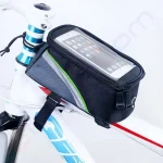 Купити велосумку на раму Roswhell з відсіком для смартфона до 6.5", чорна в магазині ElectroCom Дніпро 0688375050